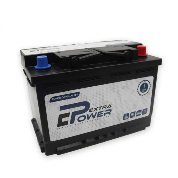 Chloride Extra Power Car Battery, 12/74 AH R - DIN74L